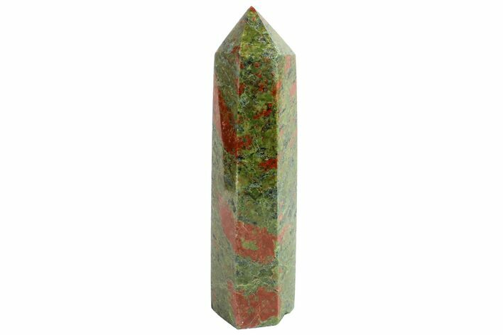 Tall, Polished Unakite Obelisk - South Africa #151886